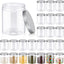 24 Frascos Plástico 16oz Tapas Transparentes Bocas Anchas
