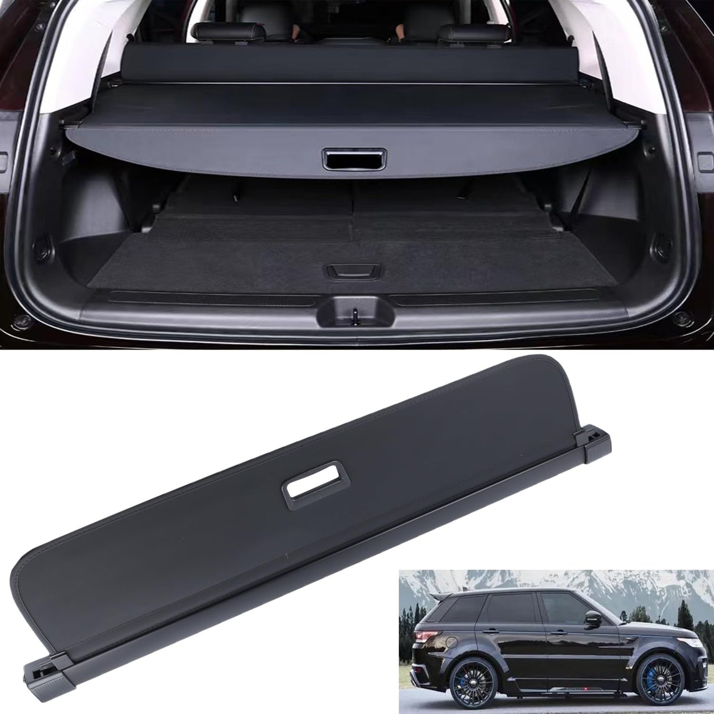 Cubierta retráctil maletero negro Range Rover Sport