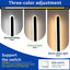 2 Luces LED pared exterior IP65 negras 39" 3 CCT 36W