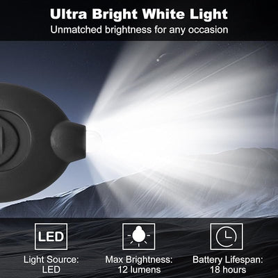 Linterna LED mini para llavero luz blanca acampar