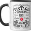 Taza Cerámica Edición 75 Años Negro/Blanco