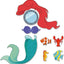 7 imanes sirena decoración puerta refrigerador verano carnaval