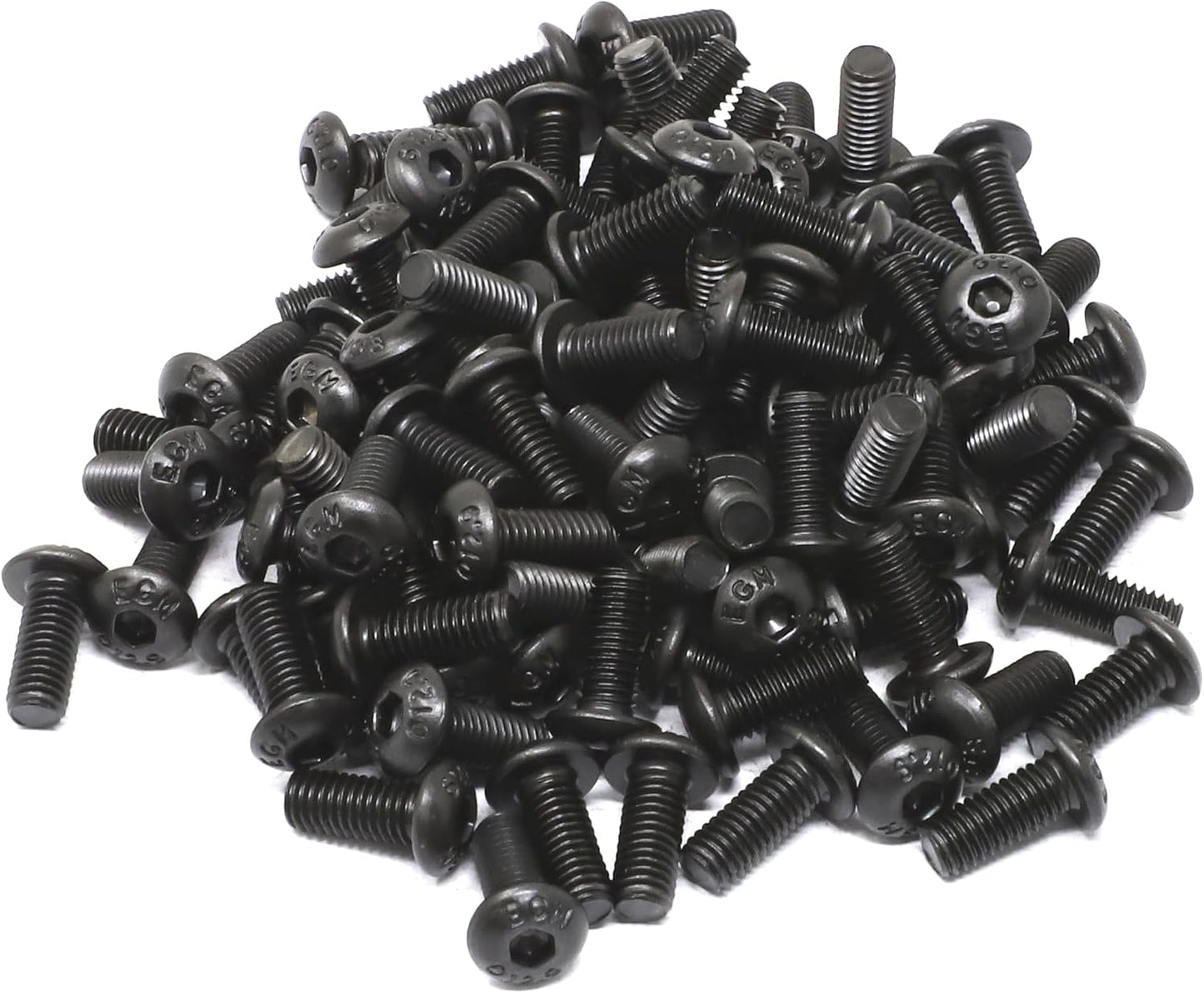 Set 100 tornillos hex M5x12mm acero aleación 12.9 negro
