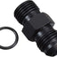 Adaptador bomba combustible 6AN flare oring negro anodizado