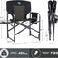 Silla campamento aluminio gran tamaño mesa auxiliar 400lb