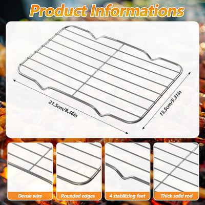 Estante de alambre de acero inoxidable para cocinar y hornear