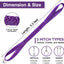 Correas eslinga elevación 1x3.3' poliéster 2 capas resistente