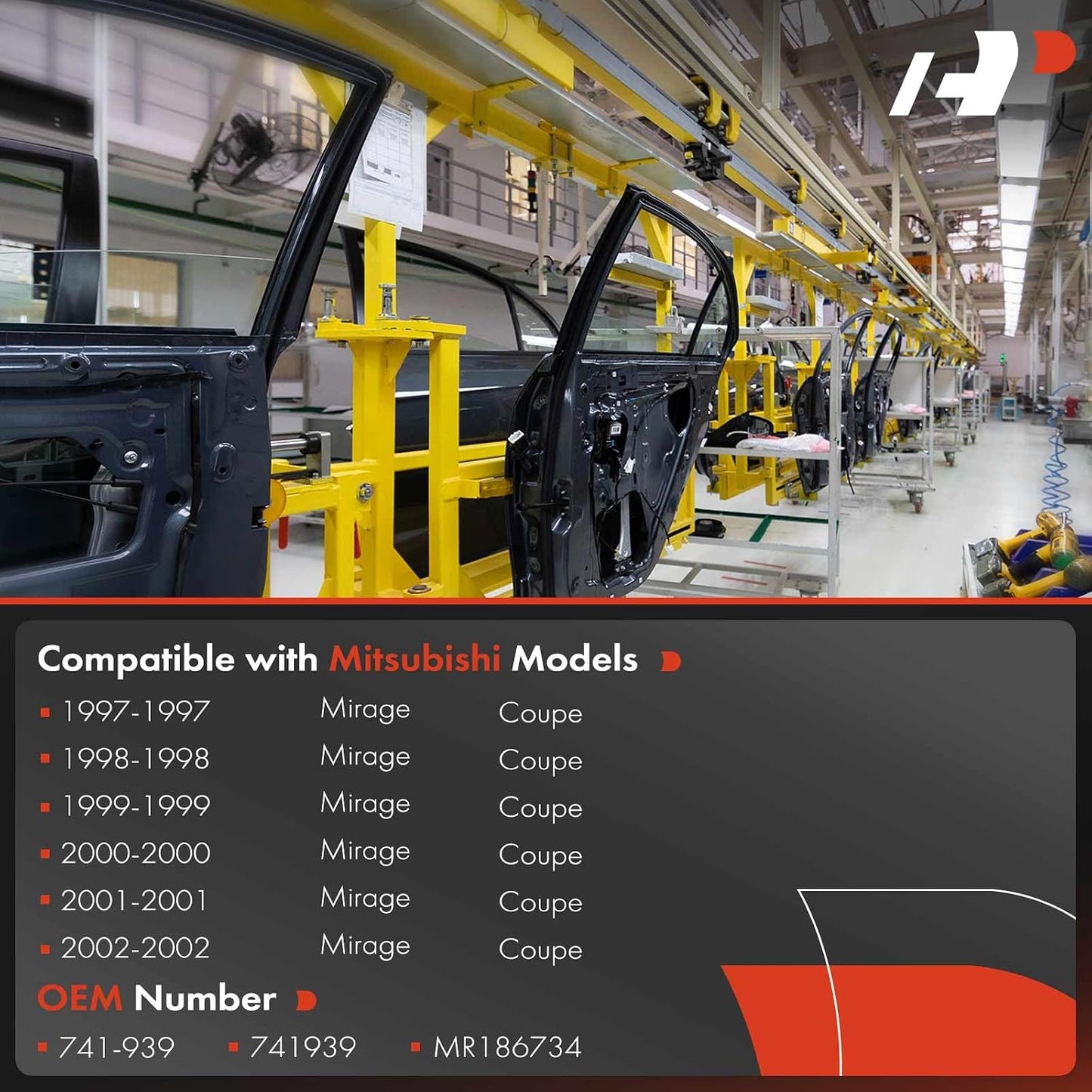 Elevalunas eléctrico motor comp. Mitsubishi Mirage 97-02