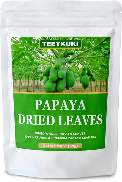Hoja de papaya seca 2oz ingrediente té hierbas sin aditivos