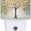 Luz nocturna árbol vida sensor atardecer led para niños