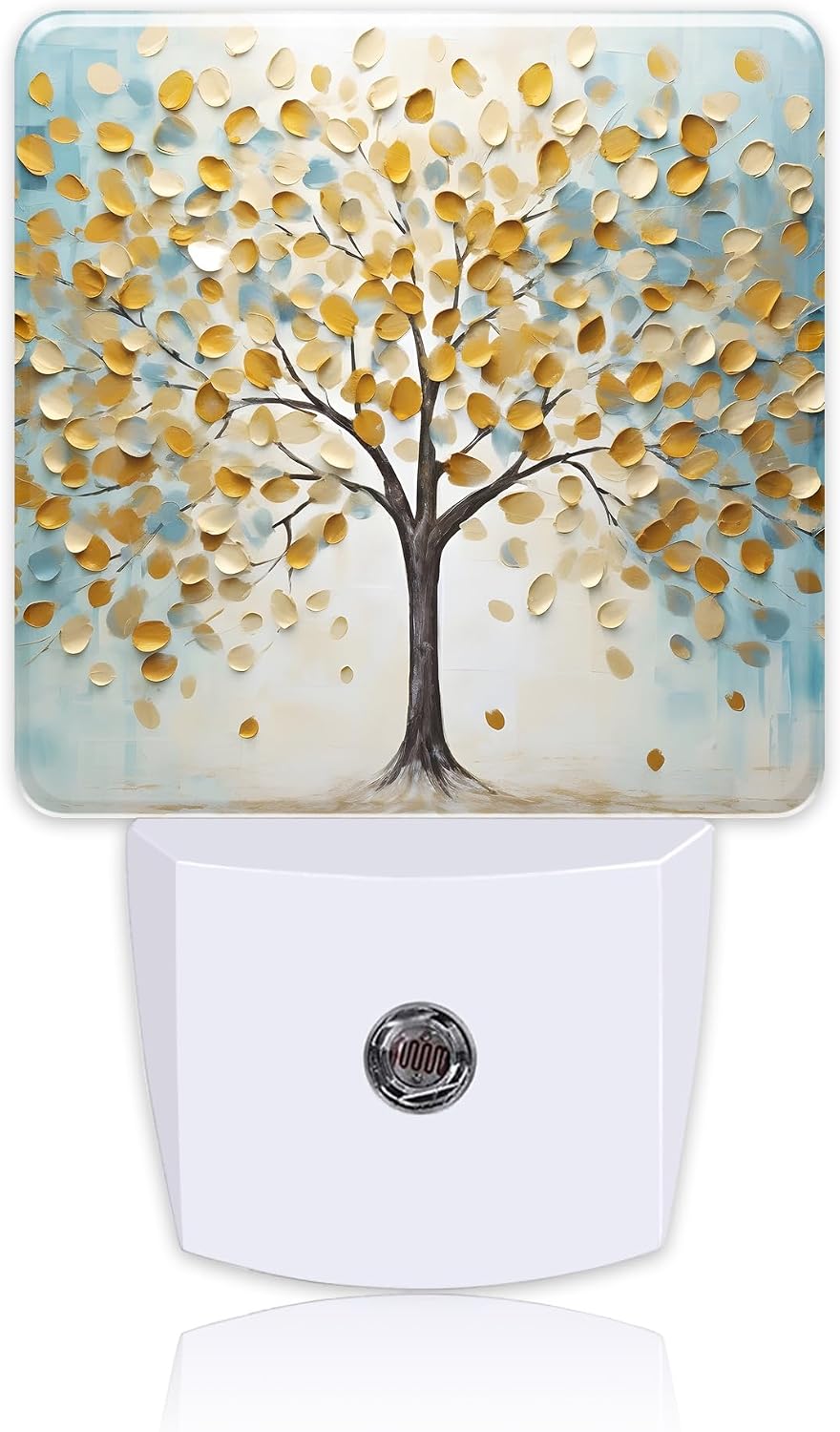 Luz nocturna árbol vida sensor atardecer led para niños