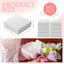 60 Cajas Regalo Joyas 3.5x3.5pulg Cartón Blanco