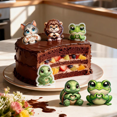 Molde silicona fondant animales decoración pastel cupcake