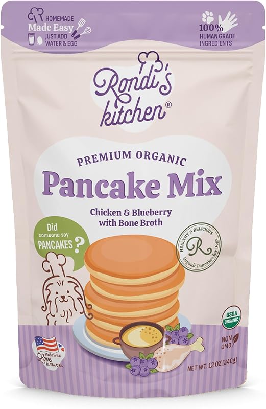 Mezcla panqueques para perros saludables orgánicos