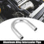 Tubo intercooler aluminio curva 180grados coche