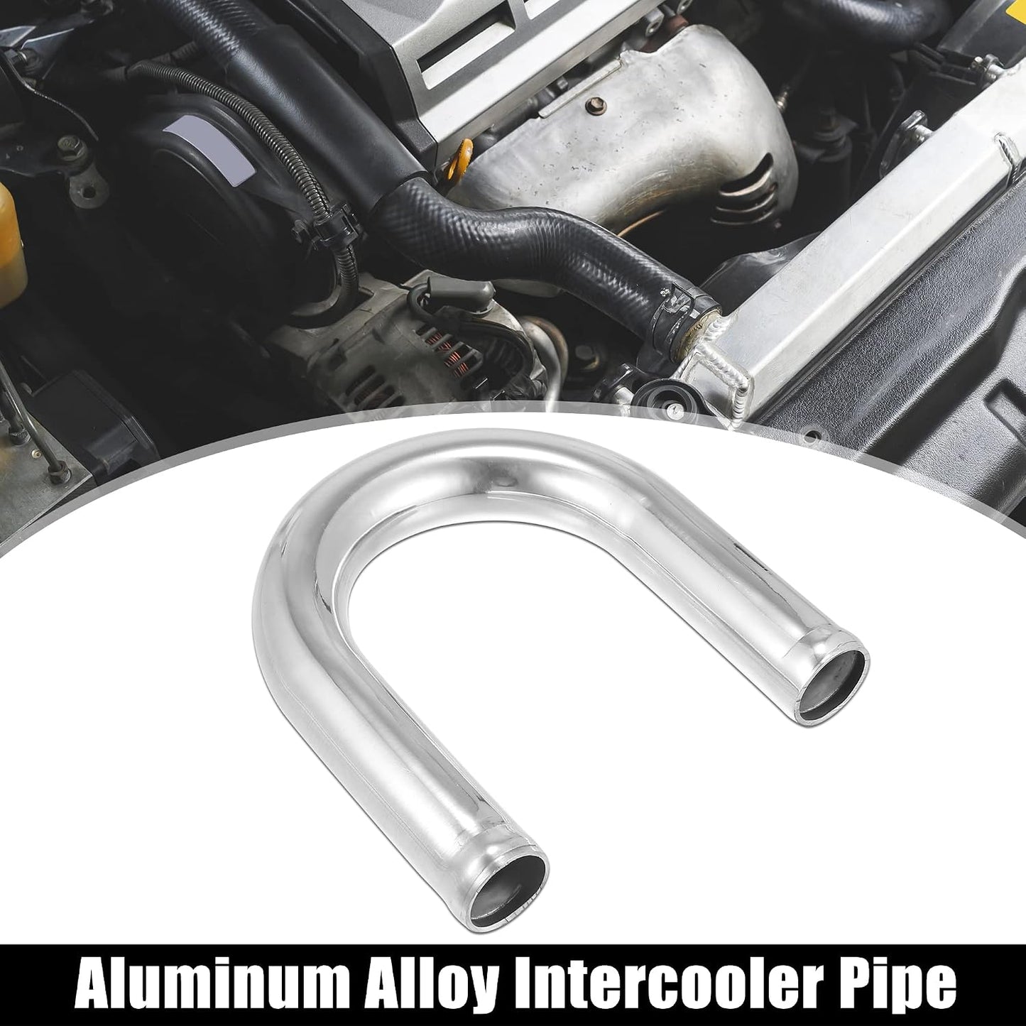 Tubo intercooler aluminio curva 180grados coche