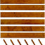 Ribete acero Cor-Ten pre-oxidado 42x8pulg set 6
