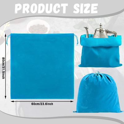Bolsas almacenamiento plateadas 24x32pulg antideslustre