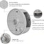 Carrete alambre aluminio 6.29pulg dispensador rebobinable 12-18