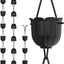 Cadena lluvia aluminio recubrimiento negro 8.5ft