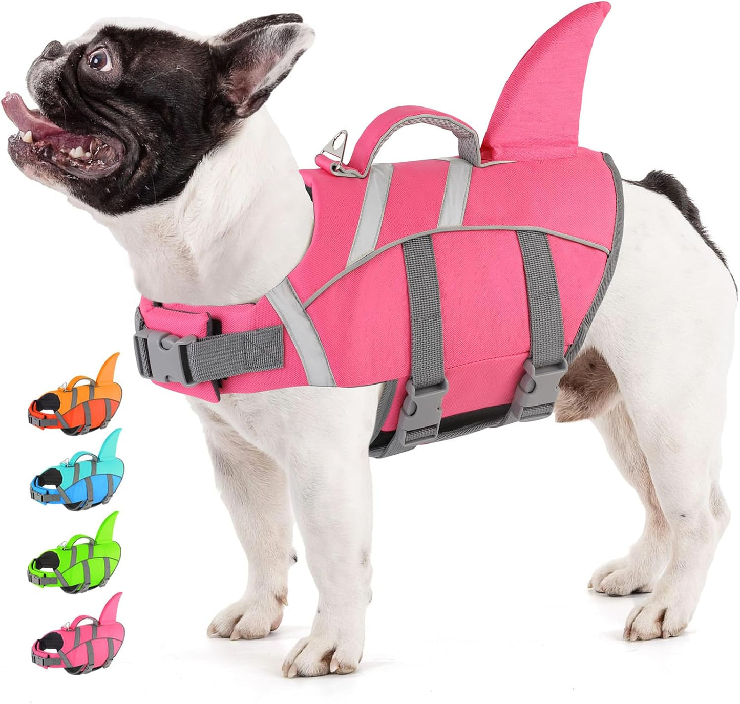 Chaleco salvavidas perro alta visibilidad y flotación con