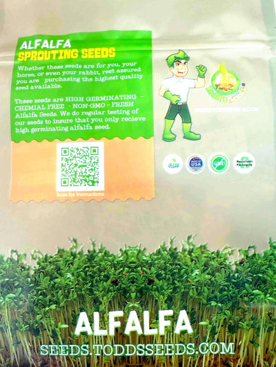 Semillas alfalfa germinación rápida alta calidad 1lb