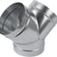 Divisor conducto 8x8x8" acero galvanizado HVAC