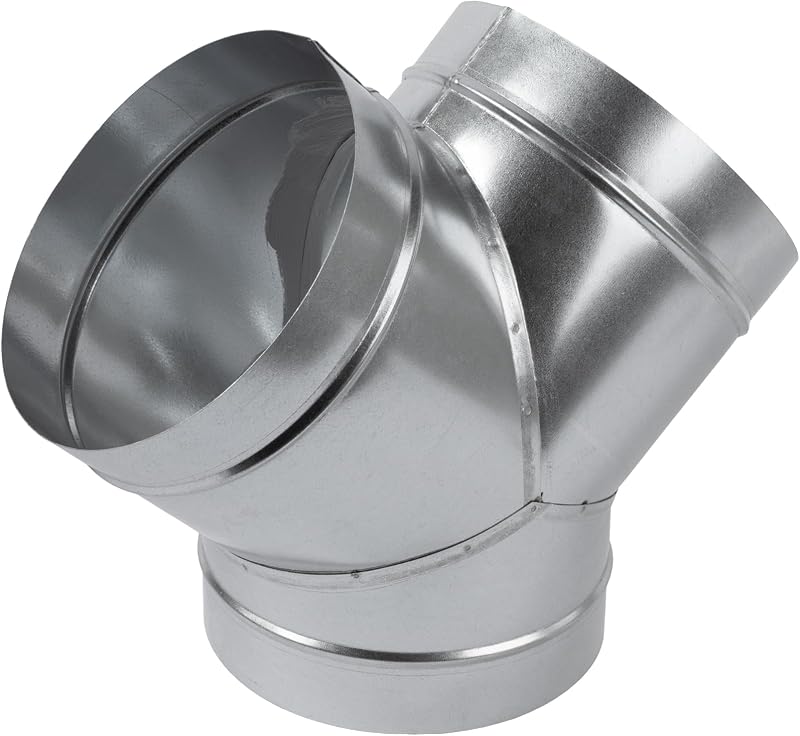 Divisor conducto 8x8x8" acero galvanizado HVAC