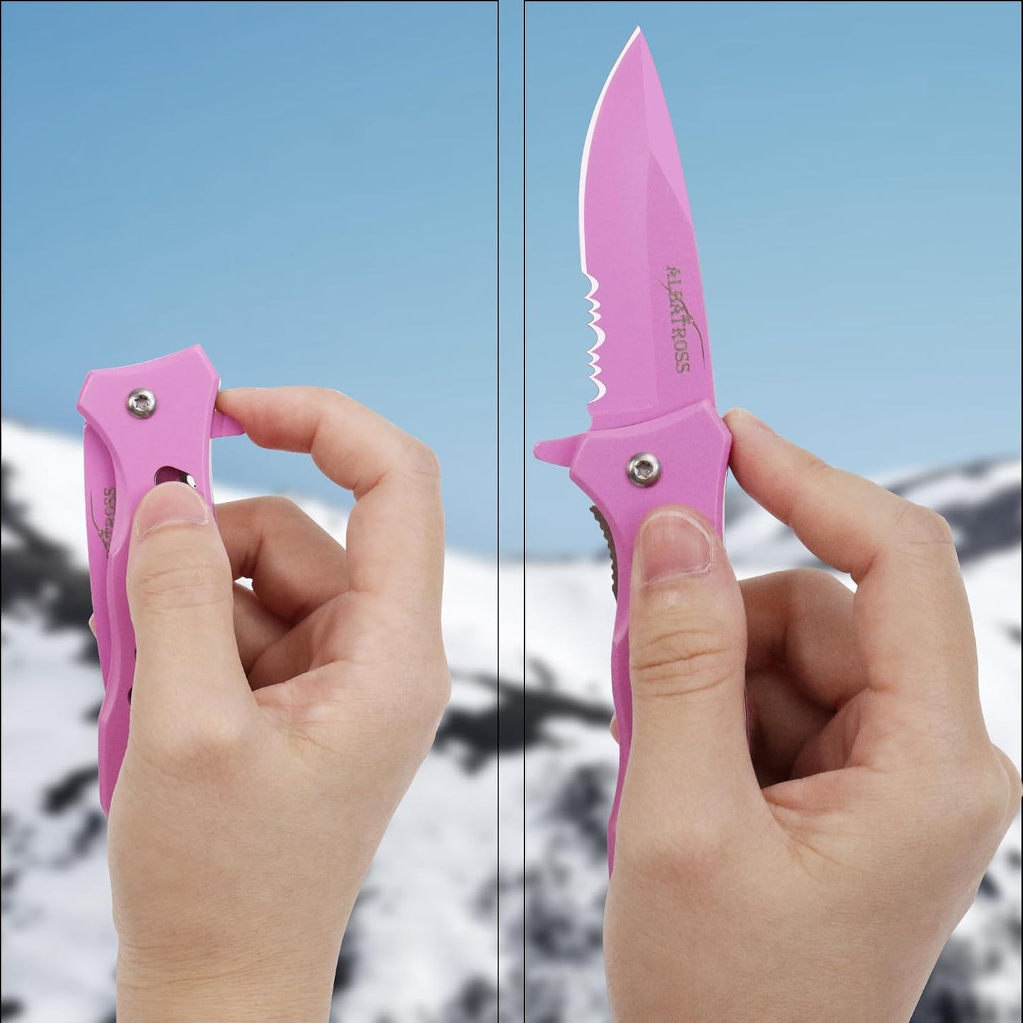 Cuchillo plegable multifuncional acero inox 440 con bloqueo