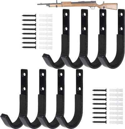 Soporte pared metal acero negro 4 pares para armas tiro arco espada