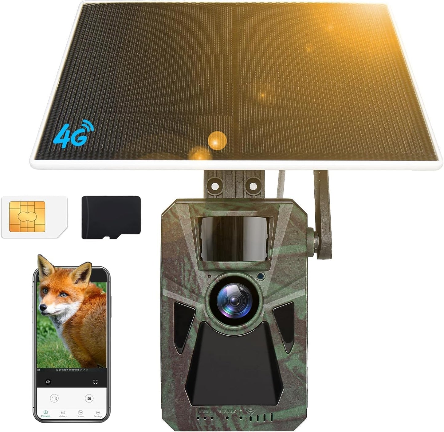 Cámara trail 4K 48MP con batería 7500mAh conexión automática