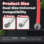5 Bolas Paja Cañón Acero Inox Universal 0.232-0.299pulg Plateado