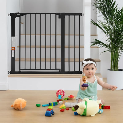 Puerta bebé escaleras 76cm alto ajustable 75-103cm ancho