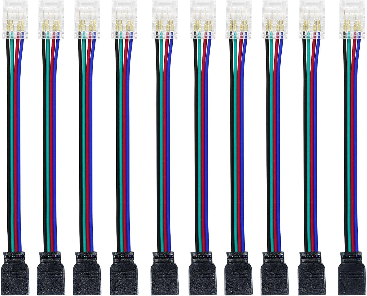 Conector LED 4pines 10mm 10uds enchufes hembra SMD 5050