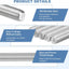 10 Pzas Varillas M8-1.25x140mm Acero Inox 304 Plateado