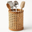 Soporte utensilios ratán tejido cocina encimera