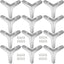 12 Patas Triangulares Metal para Muebles 6"