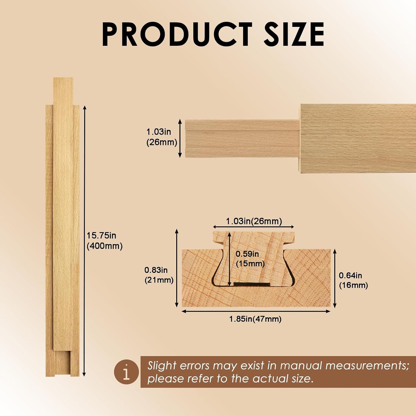 Deslizadores cajón madera rieles guía 15.7pulg kit reemplazo