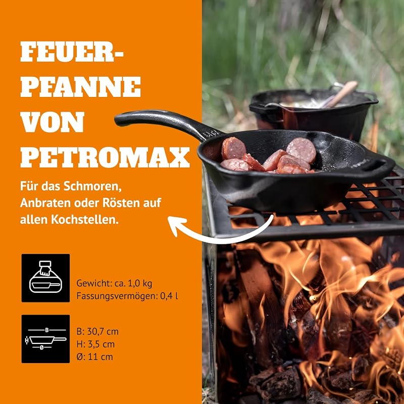 Sartén hierro fundido 12pulg cocina campamento mango largo