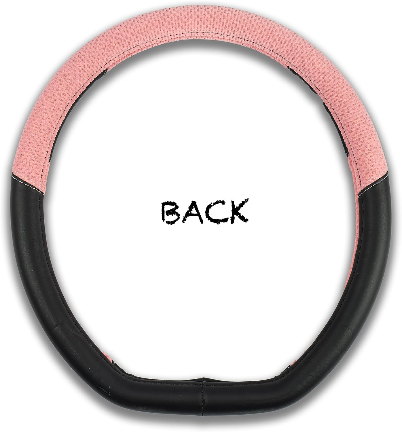 Funda volante piel microfibra costuras multielemento negro