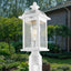 Luces poste al aire libre aluminio impermeables vidrio