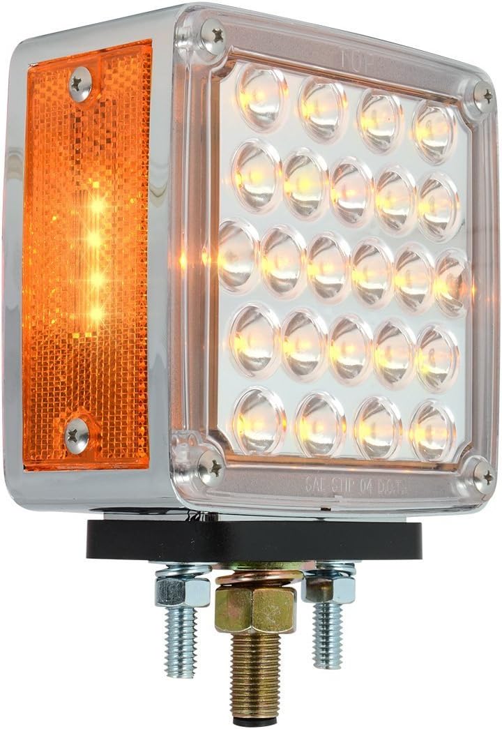 Luz LED Pearl 2 Caras Amber/Clear para Conductor