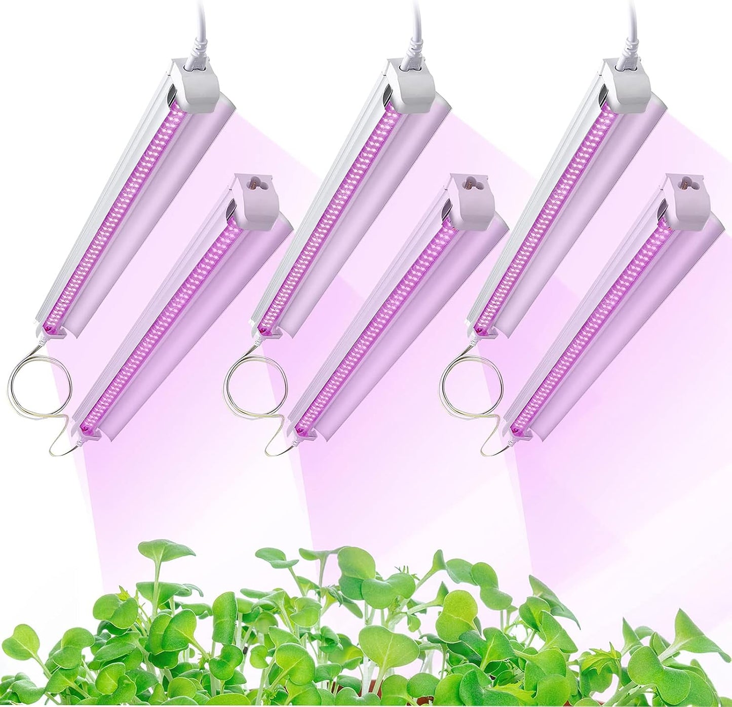 Luz cultivo LED espectro completo 270W pack 6