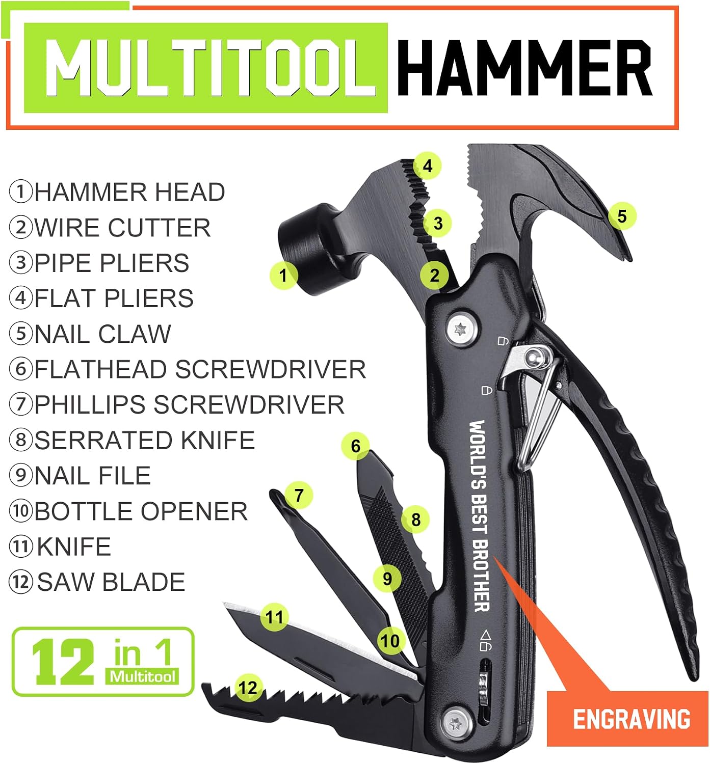 Regalo para hermanos Navidad cumpleaños martillo
