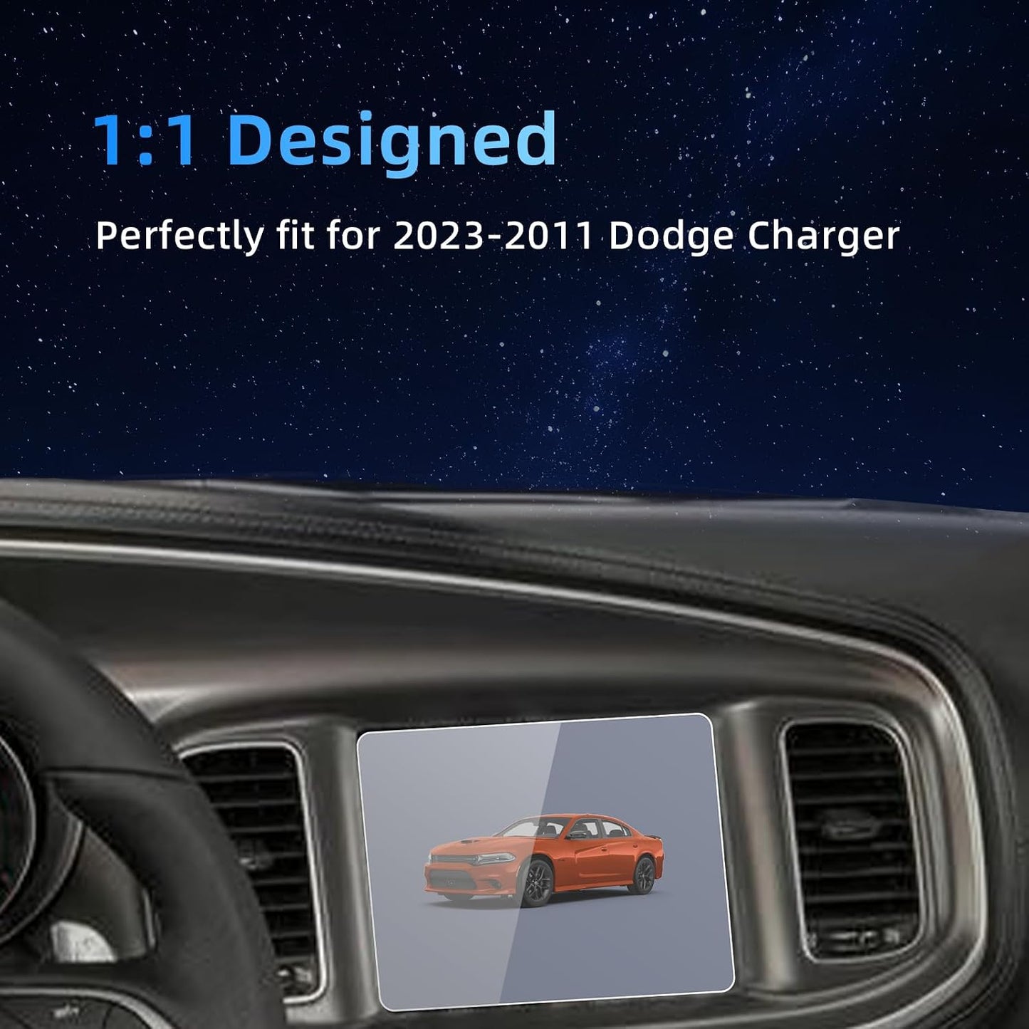 Protector vidrio templado Dodge Charger Uconnect 8.4"