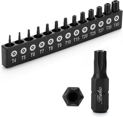Set 13 Pzas Brocas Torx T4-T40 Seguridad