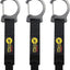 Clips metal para correas cable 10pulg 3uds negro garaje