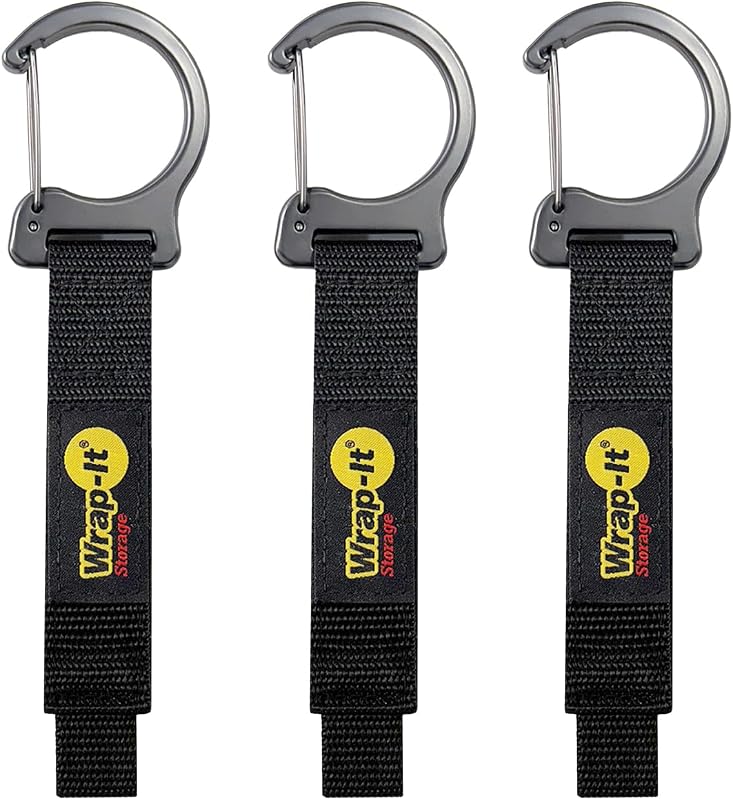 Clips metal para correas cable 10pulg 3uds negro garaje
