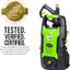 Hidrolavadora eléctrica 1600 PSI jabón Meguiar 64oz