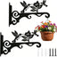 2 Ganchos Metal 12pulg Pájaros Soporte Resistente Oxido